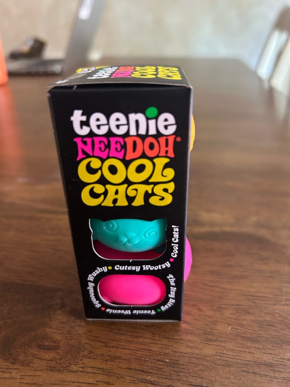 Teenie Needoh Cool Cats 3-Pack - Orange & Hot Pink - Picture 2 of 4